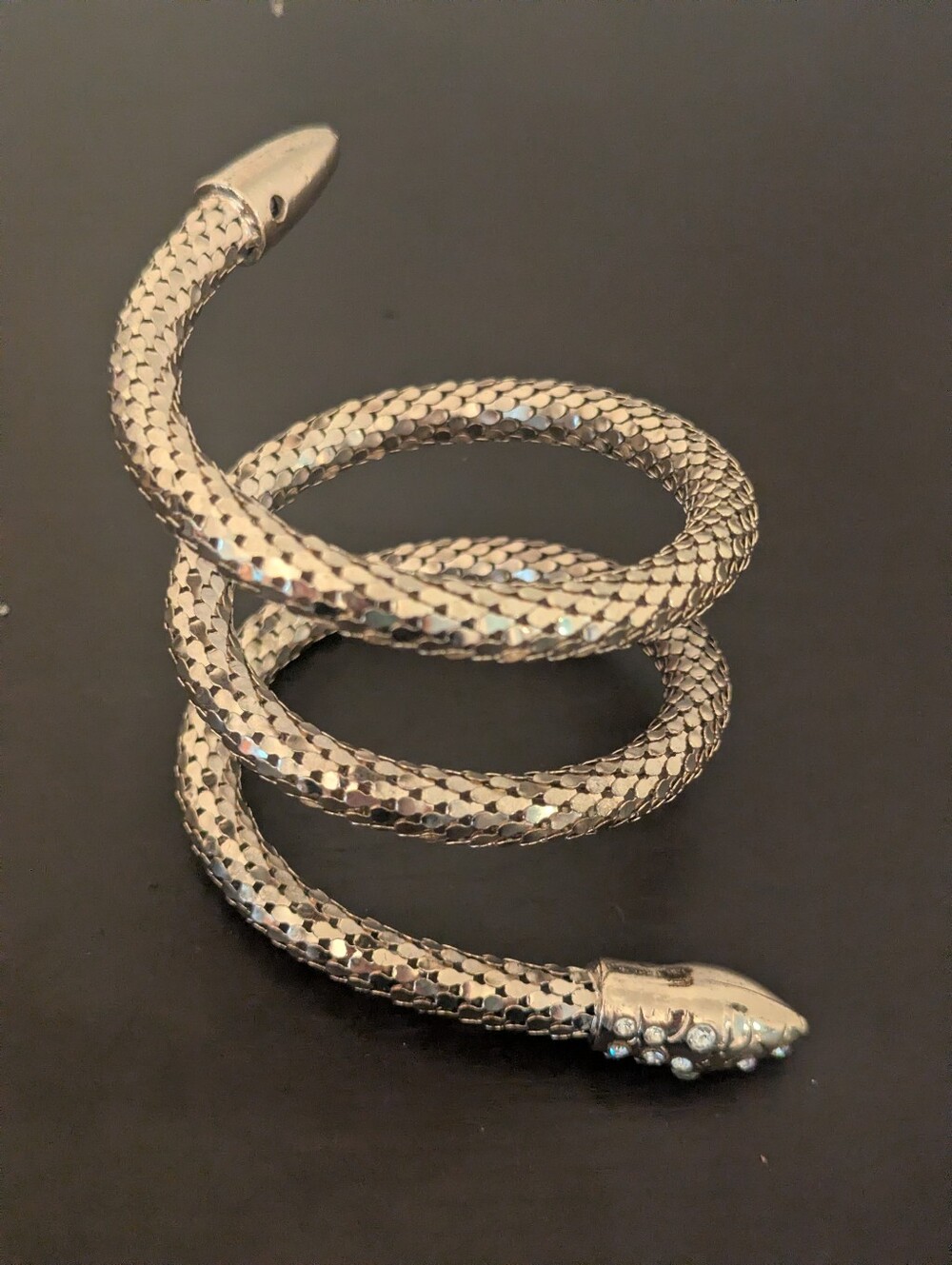 Vintage Mesh Coil Snake Bracelet